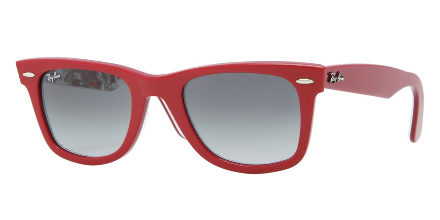 Ray-Ban RB2140 111871 - Calibre: 50 WAYFARER - Rojo Gris Degradado