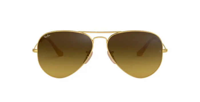 Ray-Ban RB3025 112/85 - Calibre: 55 AVIATOR LARGE METALL - MATTE ARISTA BROWN GRADIENT DARK BROWN