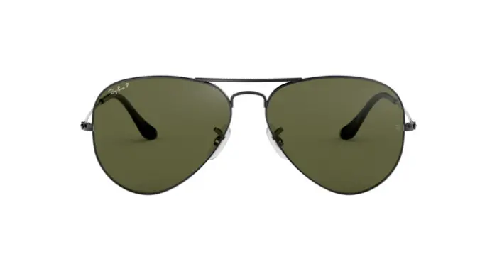 Ray-Ban RB3025 004/58 - Calibre: 58 AVIATOR LARGE METALL - GUNMETAL G-15 GREEN