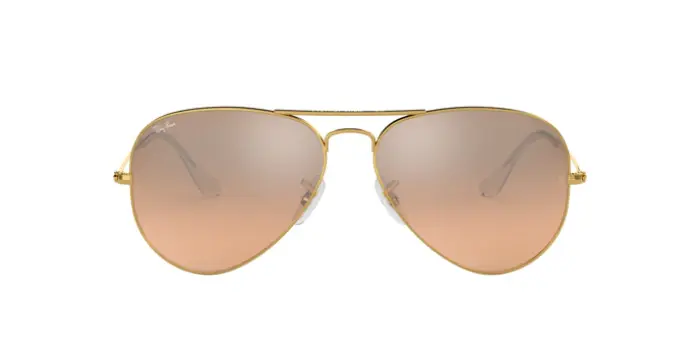 Ray-Ban RB3025 001/3E - Calibre: 62 AVIATOR LARGE METALL - ARISTA PINK MIRROR GRADIENT GREY