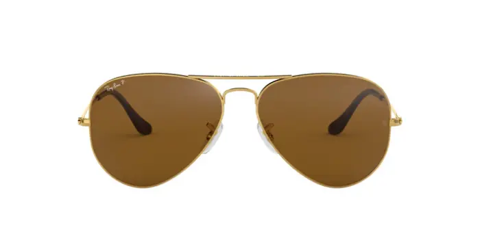 Ray-Ban RB3025 001/57 - Calibre: 58 AVIATOR LARGE METALL - ARISTA BROWN POLARIZED