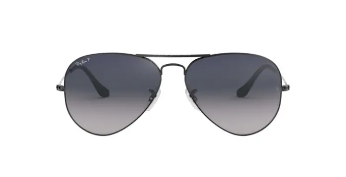 Ray-Ban RB3025 004/78 - Calibre: 58 AVIATOR LARGE METALL - GUNMETAL BLUE GRADIENT GREY
