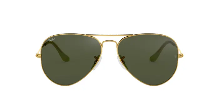 Ray-Ban RB3025 L0205 - Calibre: 58 AVIATOR LARGE METALL - ARISTA G-15 GREEN