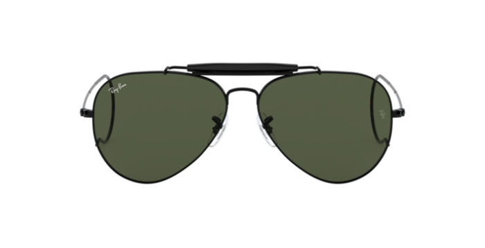 Ray-Ban RB3030 L9500 - Calibre: 58 OUTDOORSMAN I - BLACK G-15 GREEN