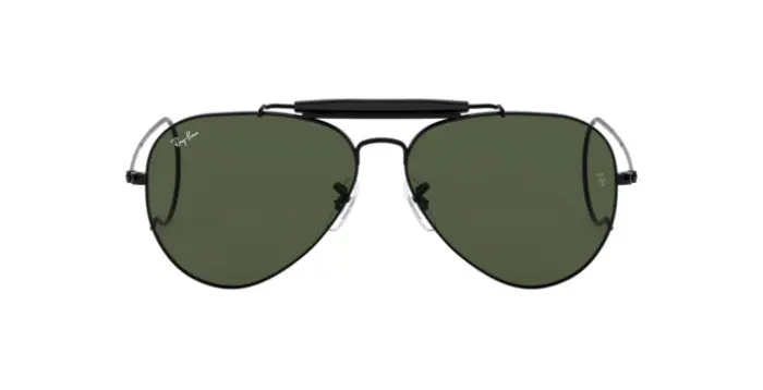 Ray-Ban RB3030 L9500 - Calibre: 58 OUTDOORSMAN I - BLACK G-15 GREEN