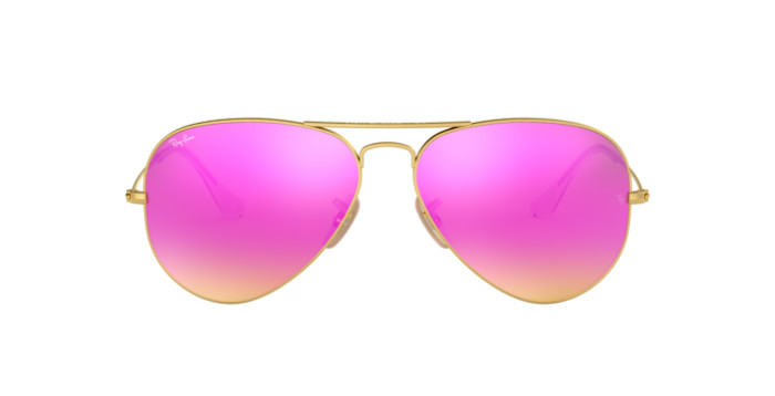 Ray-Ban RB3025 112/4T - Calibre: 58 AVIATOR LARGE METALL - MATTE ARISTA GREEN MIRROR FUXIA