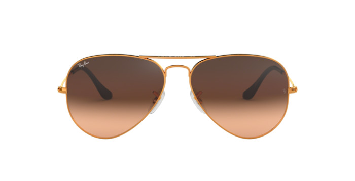 Ray-Ban RB3025 9001A5 - Calibre: 58 AVIATOR LARGE METALL - LIGHT BRONZE PINK GRADIENT BROWN