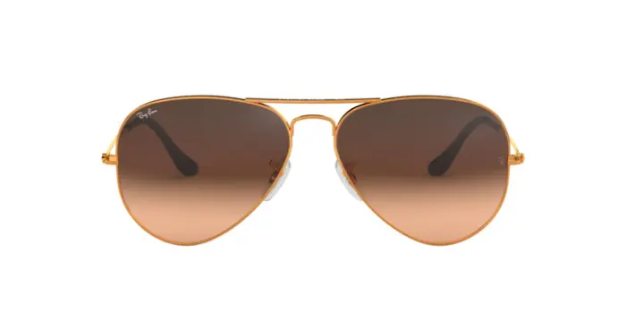 Ray-Ban RB3025 9001A5 - Calibre: 55 AVIATOR LARGE METALL - LIGHT BRONZE PINK GRADIENT BROWN