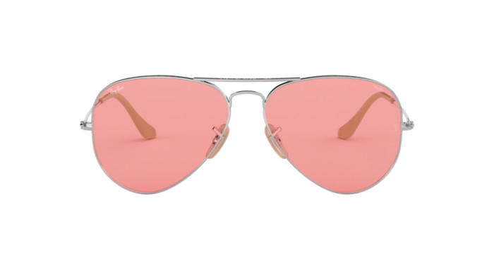 Ray-Ban RB3025 9065V7 - Calibre: 55 AVIATOR LARGE METALL - SILVER PINK