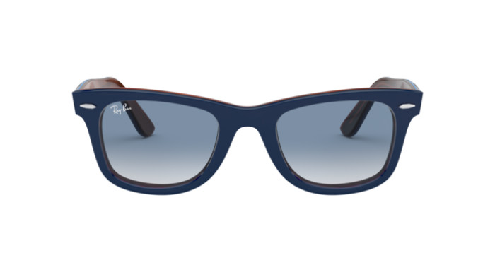 Ray-Ban RB2140 12783F - Calibre: 50 WAYFARER - BLUE ON RED HAVANA CLEAR GRADIENT BLUE