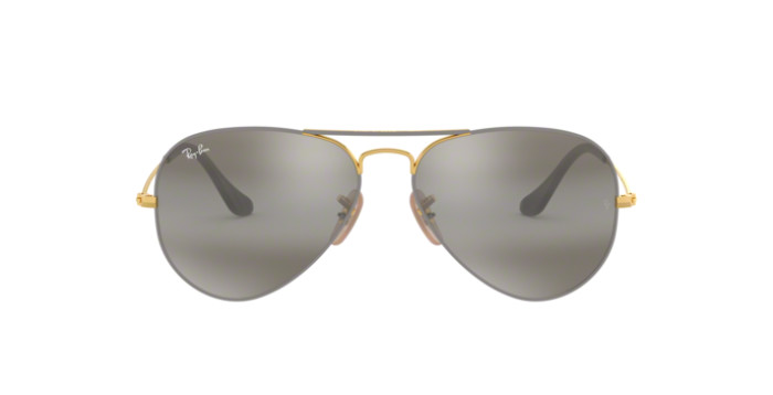 Ray-Ban RB3025 9154AH - Calibre: 58 AVIATOR LARGE METALL - MATTE GREY ON ARISTA GREY BI-MIRROR GREY