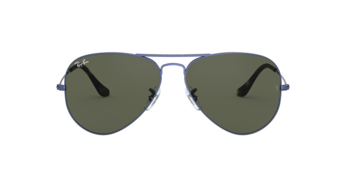 Ray-Ban RB3025 918731 - Calibre: 55 AVIATOR LARGE METALL - SAND TRANSPARENT BLUE G-15 GREEN