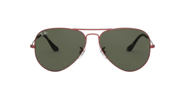 Ray-Ban RB3025 918831 - Calibre: 58 AVIATOR - Metal rojo Classic G-15