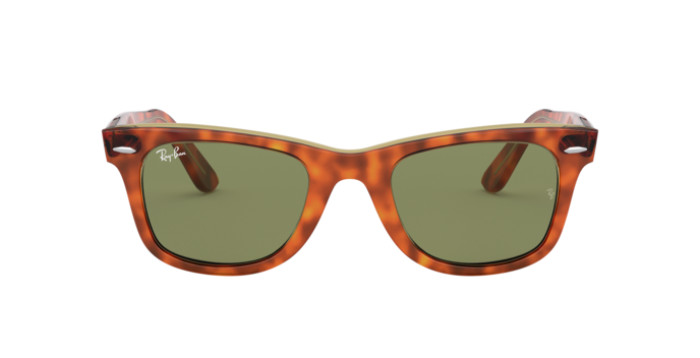 Ray-Ban RB2140 12934E - Calibre: 50 WAYFARER - HAVANA ON TRANSPARENT BEIGE BOTTLE GREEN