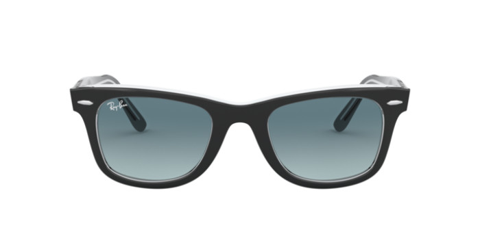 Ray-Ban RB2140 12943M - Calibre: 50 WAYFARER - BLACK ON TRANSPARENT BLUE GRADIENT GREY