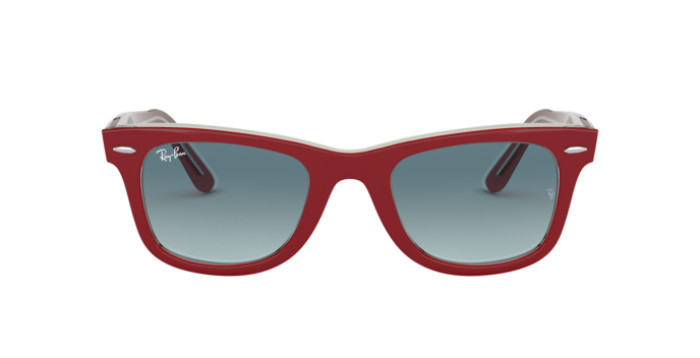 Ray-Ban RB2140 12963M - Calibre: 50 WAYFARER - RED ON TRANSPARENT GREY BLUE GRADIENT GREY