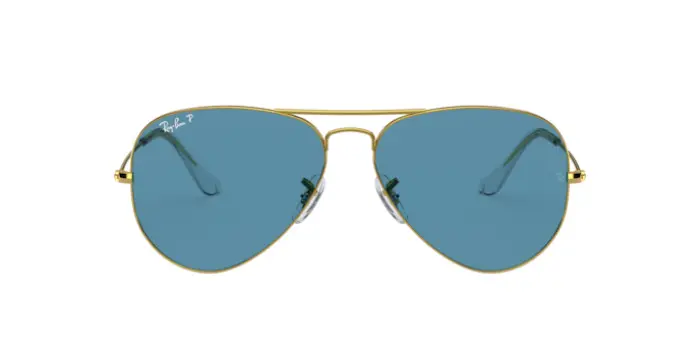 Ray-Ban RB3025 9196S2 - Calibre: 55 AVIATOR LARGE METALL - LEGEND GOLD BLUE