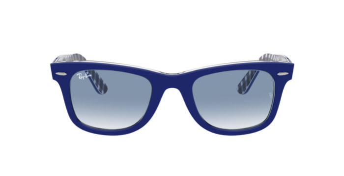 Ray-Ban RB2140 13193F - Calibre: 50 WAYFARER - BLUE ON VICHY BLUE/WHITE CLEAR GRADIENT BLUE