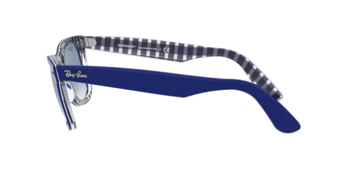 Ray-Ban RB2140 13193F - Calibre: 54 WAYFARER - BLUE ON VICHY BLUE/WHITE CLEAR GRADIENT BLUE