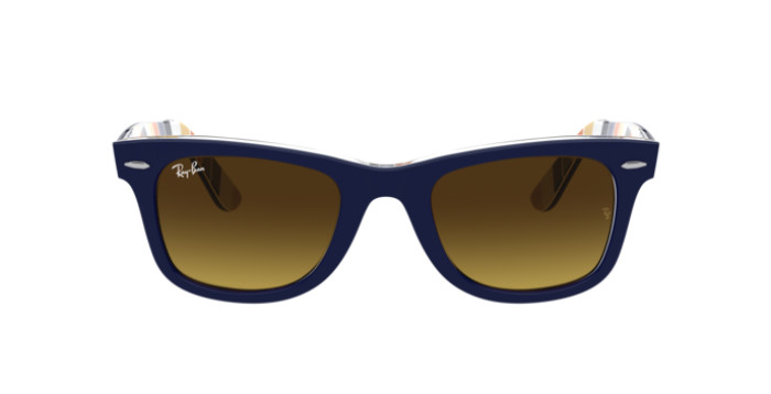 Ray-Ban RB2140 132085 - Calibre: 54 WAYFARER - BLUE ON STRIPES ORANGE/BLUE BROWN GRADIENT DARK BROWN