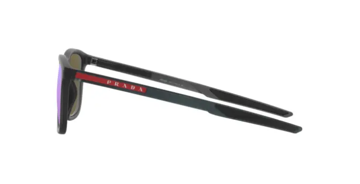 Prada Linea Rossa PS 10WS 13C08R - Calibre: 54  - GREY TRANSPARENT RUBBER LIGHT GREEN MIRROR BLUE