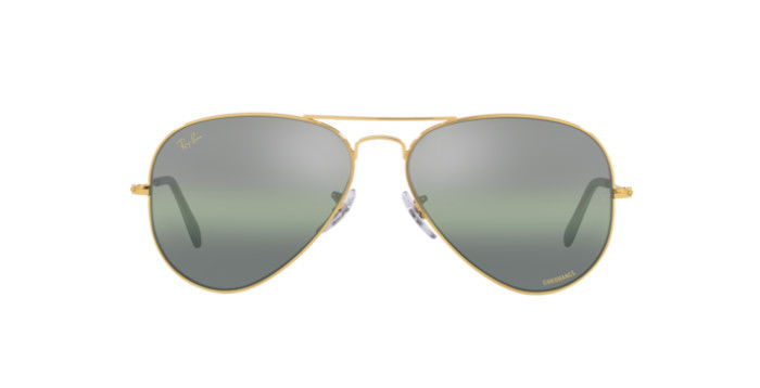 Ray-Ban RB3025 9196G4 - Calibre: 58 AVIATOR LARGE METAL - LEGEND GOLD GRADIENT DARK GREEN MIRROR