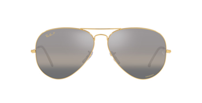 Ray-Ban RB3025 9196G3 - Calibre: 62 AVIATOR LARGE METAL - LEGEND GOLD POLAR CLEAR GRADIENT DARK GREY