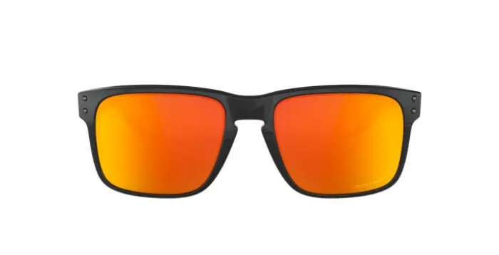 Oakley OO9102 9102F1 - Calibre: 55 HOLBROOK - POLISHED BLACK PRIZM RUBY POLARIZED