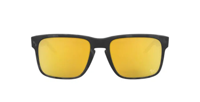 Oakley OO9102 9102O3 - Calibre: 55 HOLBROOK - MATTE BLACK TORTOISE PRIZM 24K POLARIZED