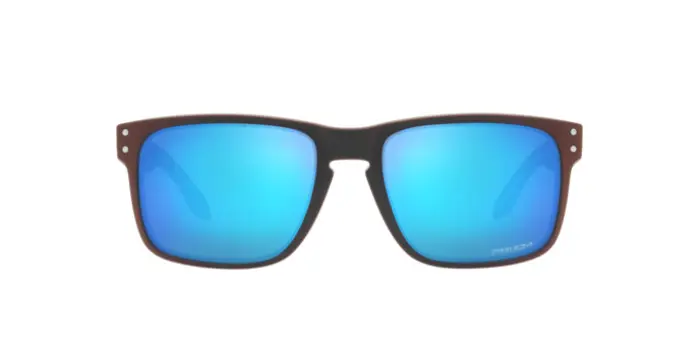 Oakley OO9102 9102W6 - Calibre: 55 HOLBROOK - Matte Black/Red Colorshift Prizm Sapphire