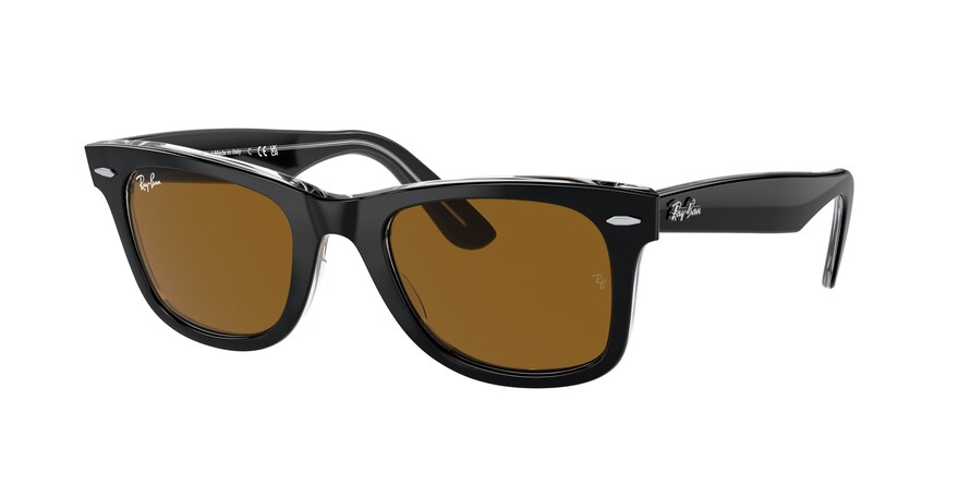 Ray-Ban RB2140 129433 - Calibre: 50 WAYFARER - Negro Marrón