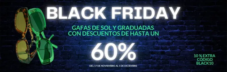Black Friday 2025 | Descuentos en gafas de sol y graduadas